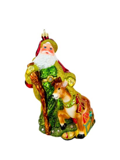 Picture of Large Santa with reindeer 0860X/Shop