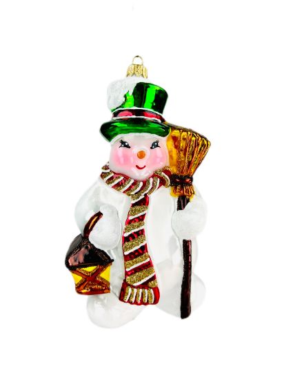 Picture of Snowman with lantern and broom 0525C/Shop