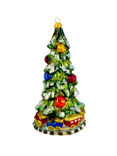 Picture of Christmas Tree with Train 1712X